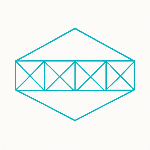 Geometric puzzle image showing a hexagonal shape with multiple intersecting lines and squares used to determine the minimum number of straight lines needed to draw the figure