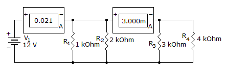 Electronics Parallel Circuits: Which component is open?