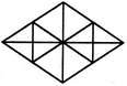 Find the number of triangles in the given figure. 16 22 28 32 The figure may be labelled as shown. T