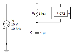 Electronics Capacitors: What is the voltage across the capacitor?