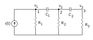 Electronics and Communication Engineering Networks Analysis and Synthesis: For node 1 in figure, KCL equation is