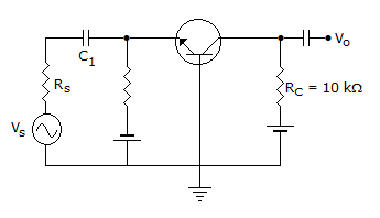 Electronics and Communication Engineering Analog Electronics: The 'h' parameters of the circuit shown in the figure are hib = 25 ?