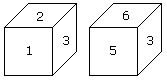 Verbal Reasoning Dice: Which digit will appear on the face opposite to the face with number 4?