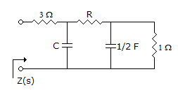 Electronics and Communication Engineering Networks Analysis and Synthesis: Z(c) for the network shown in the figure is