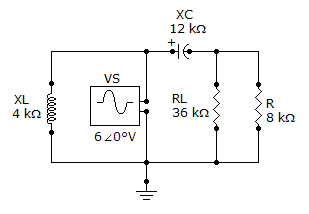 Referring to the given circuit, find ZTH if R is 15 k? and RL is 38 k?. 89.82 ??51.3 k? 19.2 ??38.3