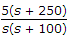 If I (s) , initial value of i(t) is 5A 12.5 A 0.05 A 1250 A .