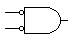 The symbol shown represents a(n) ________. AND gate OR gate NAND gate NOR gate