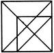 Find the number of triangles in the given figure. 16 18 19 21 The figure may be labelled as shown. T
