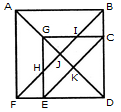 Find the number of triangles in the given figure. 16 18 19 21 The figure may be labelled as shown. T